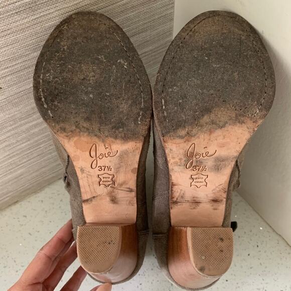 Joie Suede Ankle Bootie Taupe 7.5 US - Picture 5 of 9